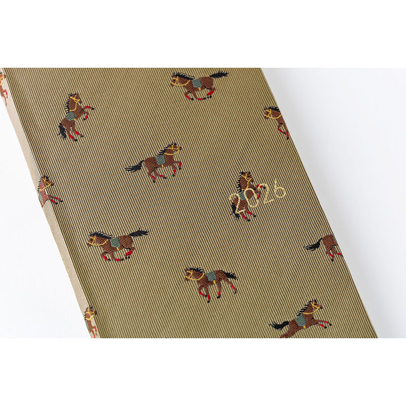 2026 Hobonichi Weeks MEGA: Bow & Tie - Galloping Horses