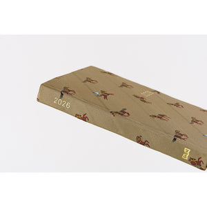 2026 Hobonichi A6 HON: Bow & Tie - Galloping Horses