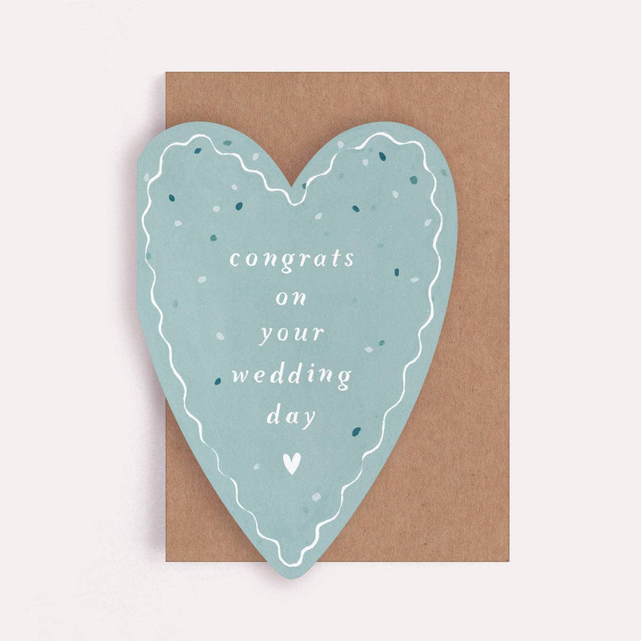 Sister Paper Co. - Heart Congrats Wedding Card | Wedding Greeting Cards