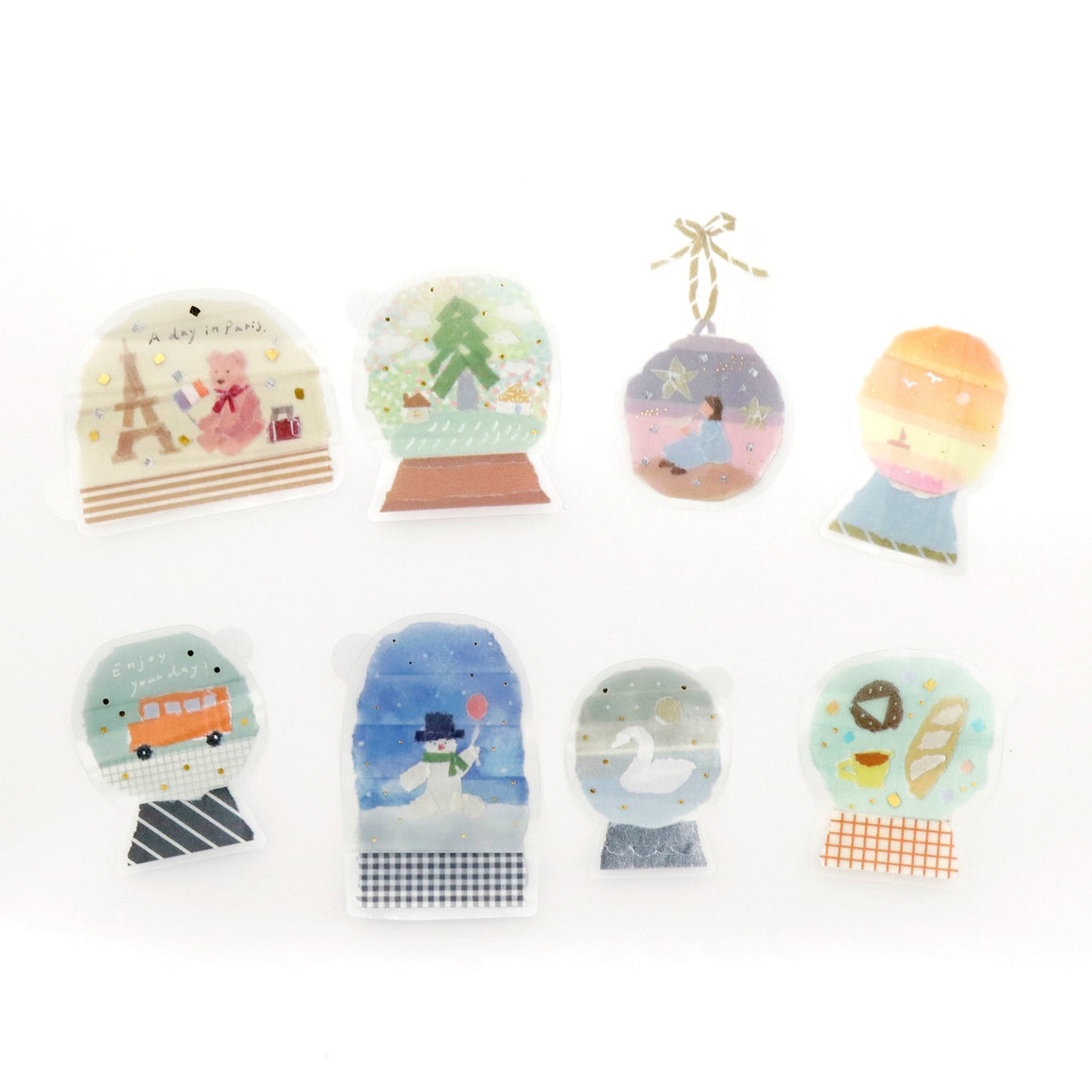 SAIEN Planner Sticker Flakes Miki Tamura - Snowdome