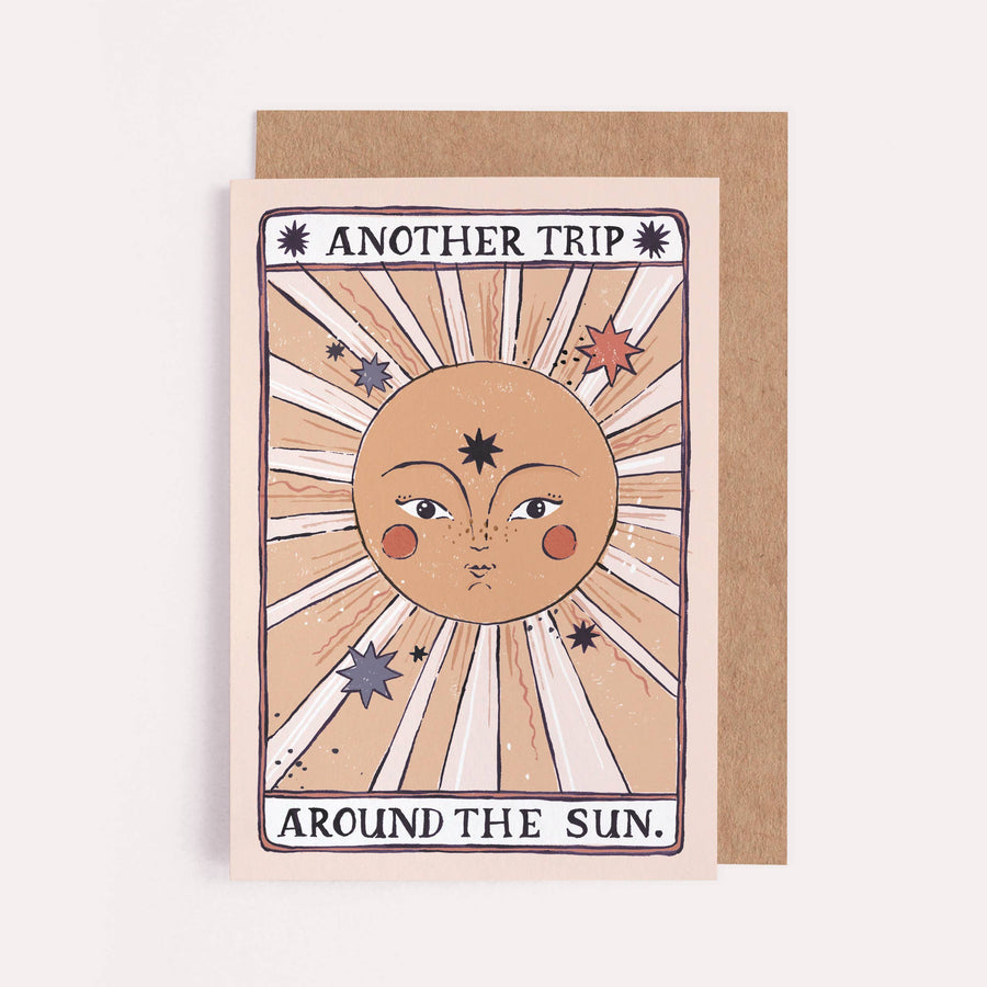 Sister Paper Co. - Tarot Sun Birthday Card | Tarot Card | Sun Greeting Cards