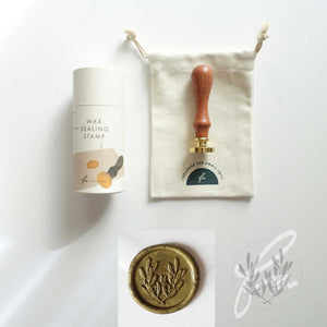 Fiona Ariva - Olive Leaves Stamp Head: Stamp head only (no handle)