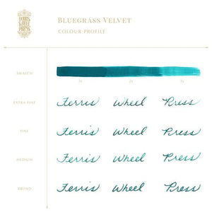 Ferris Wheel Press 38ml - Bluegrass Velvet Ink - Paper Plus Cloth