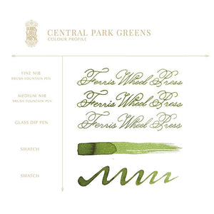 Ferris Wheel Press 38ml - Central Park Greens Ink - Paper Plus Cloth