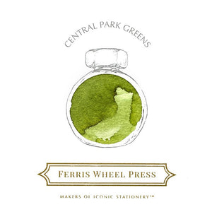 Ferris Wheel Press 38ml - Central Park Greens Ink - Paper Plus Cloth