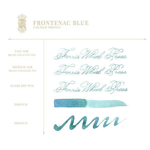 Ferris Wheel Press 38ml - Frontenac Blue Fountain Pen Ink - Paper Plus Cloth
