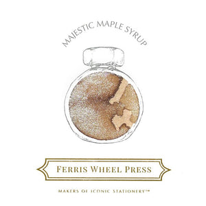 Ferris Wheel Press 38ml - Majestic Maple Syrup Fountain Pen Ink - Paper Plus Cloth