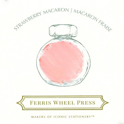 Ferris Wheel Press 38ml - Strawberry Macaron Ink - Paper Plus Cloth