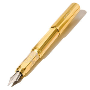 Ferris Wheel Press Aluminum Carousel Fountain Pen - Plaited Gold Tress - Paper Plus Cloth