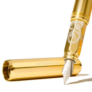 Ferris Wheel Press Aluminum Carousel Fountain Pen - Plaited Gold Tress - Paper Plus Cloth