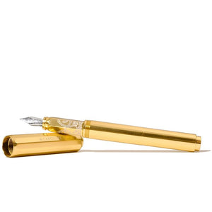 Ferris Wheel Press Aluminum Carousel Fountain Pen - Plaited Gold Tress - Paper Plus Cloth