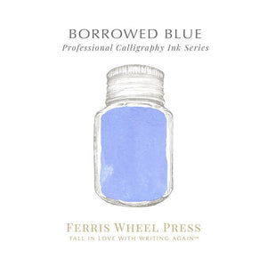 Ferris Wheel Press - Fanciful Events - Calligraphy Pen Ink 28ml - Borrowed Blue - Paper Plus Cloth