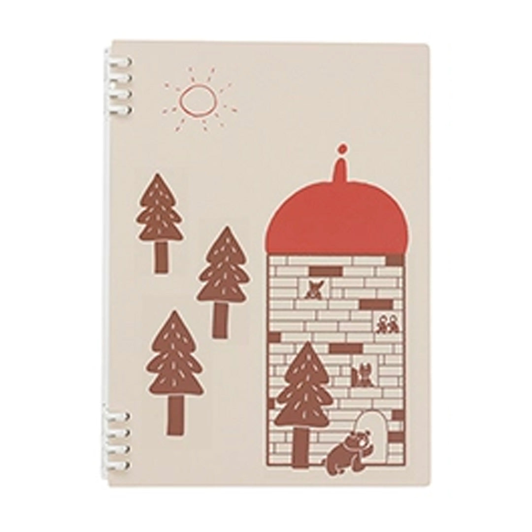 King Jim × oyaMADE Tefrenu Ring Notebook B5 - Forest