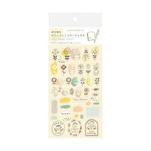 Furukawa Ltd Edition Clear Collage Stickers - Nordic QS182 - Paper Plus Cloth