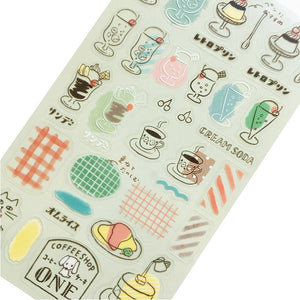 Furukawa Ltd Edition Clear Collage Stickers - Retro Cafe QS181 - Paper Plus Cloth