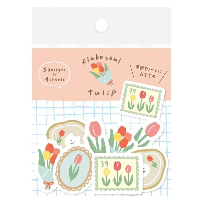 Furukawa Paper Paper Sticker Flakes - Tulip QSA195 - Paper Plus Cloth