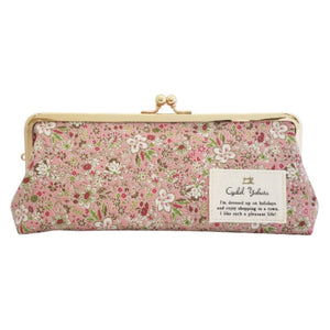 Gamaguchi Pen Case - Flower Yale Pink - Paper Plus Cloth