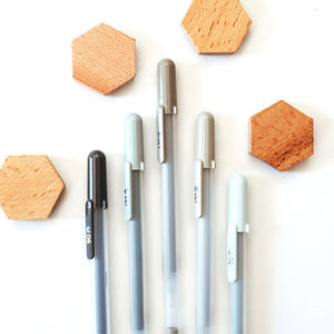 Sakura Gelly Roll Moonlight Gel Pen 0.6 mm - 5 Color Set - Gray