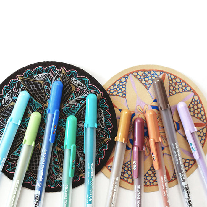 Sakura Gelly Roll Moonlight Gel Pen 0.6 mm - 10 Color Set #2