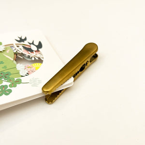 Gold Metal - Toothed Clip - Short - Paper Plus Cloth