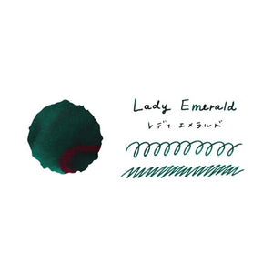 Guitar Fountain Pen Ink - Lady Emerald - Paper Plus Cloth