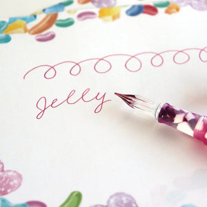 Guitar Glass Pen - Aurora Jelly Pink GLAAL-JP - Paper Plus Cloth