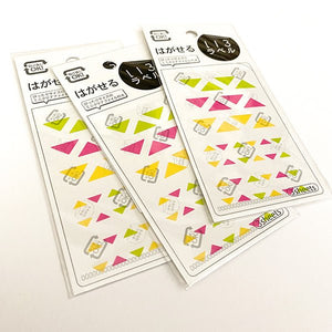 Hisago Iro Planner Stickers - ML089 Triangles (Happy) - Paper Plus Cloth