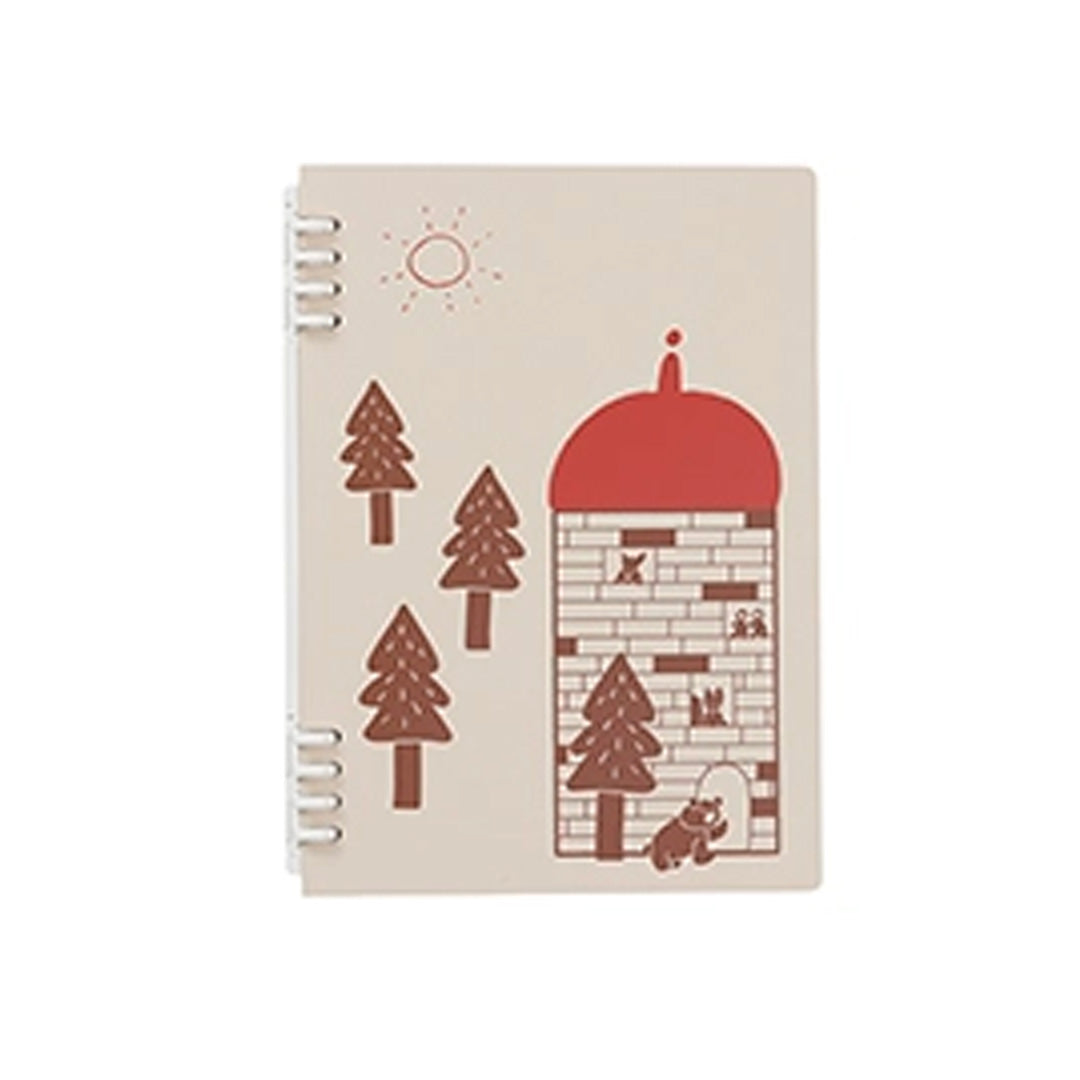 King Jim × oyaMADE Tefrenu Ring Notebook A5 - Forest