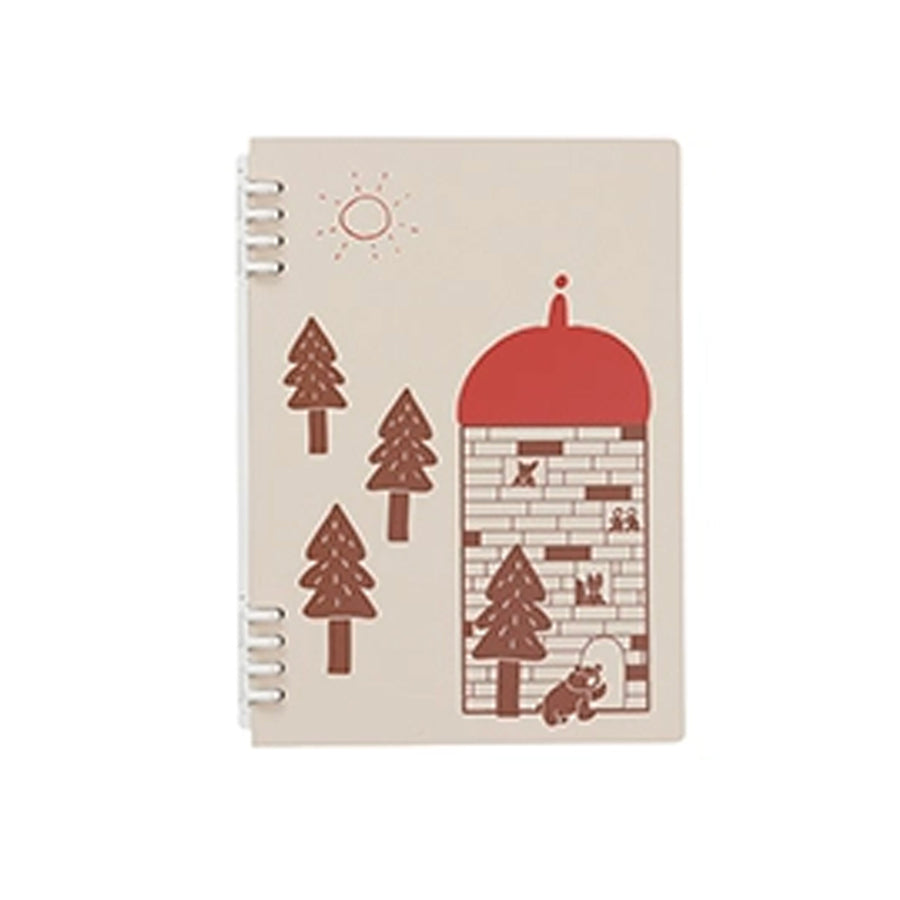 King Jim × oyaMADE Tefrenu Ring Notebook A5 - Forest