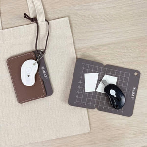 iMat Portable Mini Cutting Mat and Blade Set - Brown