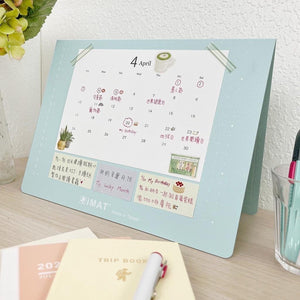 iMAT 2mm Book-Shaped Folding Cutting Mat A4 - Pastel Green