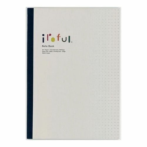 Iroful A5 Notebook - White Paper DOT Grid 160 Pages - Paper Plus Cloth