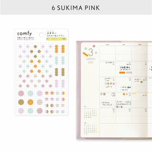 Iroha Comfy Diary Stickers - Sukima Pink