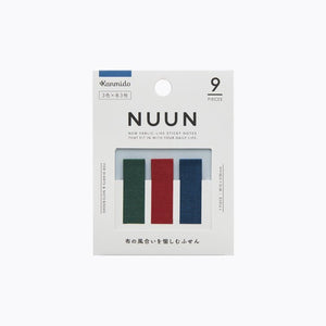 Kanmido NUUN Fabric Page Flags - Red NU-1001 - Paper Plus Cloth