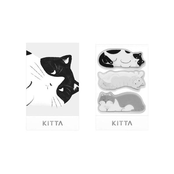 King Jim Kitta Die Cut CLEAR Seal Stickers - KITT016 Cat - Paper Plus Cloth