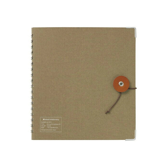 Kleid String Tie Note 02 Notebook 2mm Grid - Camel