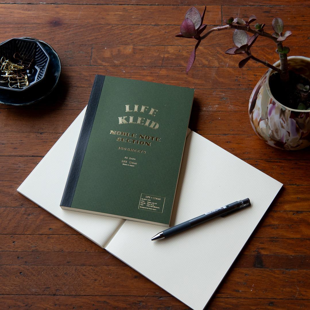 LIFE Kleid Noble Note 2mm Grid A5 - Olive