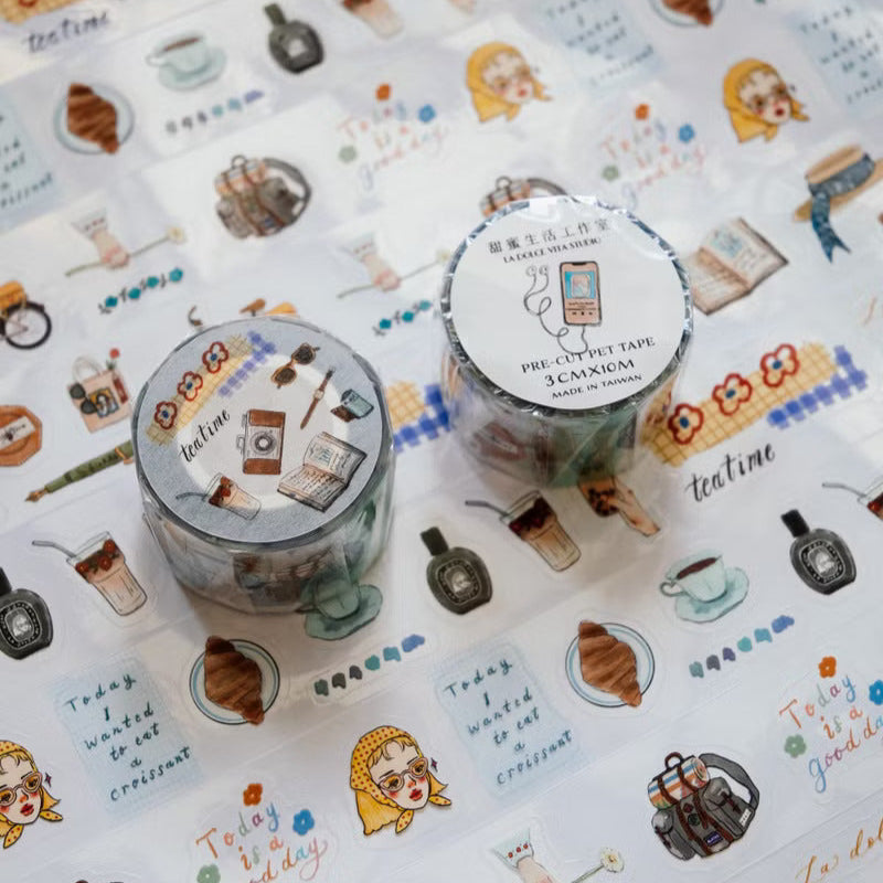La Dolce Vita Die Cut PET Tape - 365 Days of Daily Life