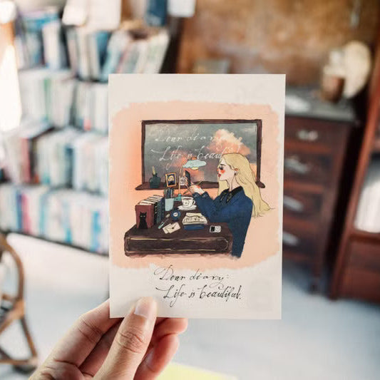 La Dolce Vita Postcard - Sunny Girl