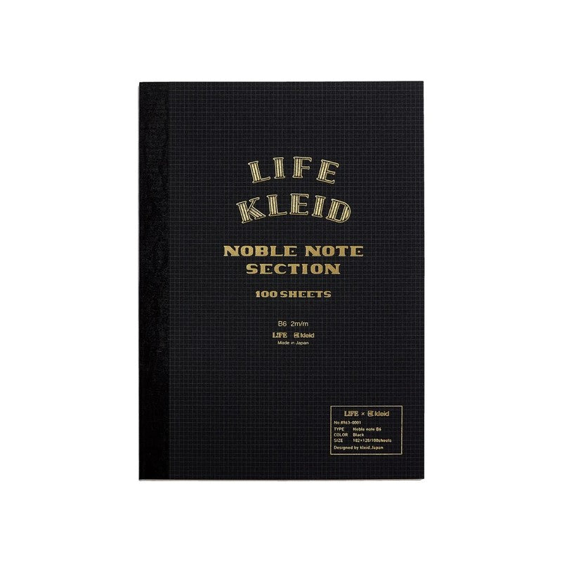 LIFE Kleid Noble Note 2mm Grid B6 - Black