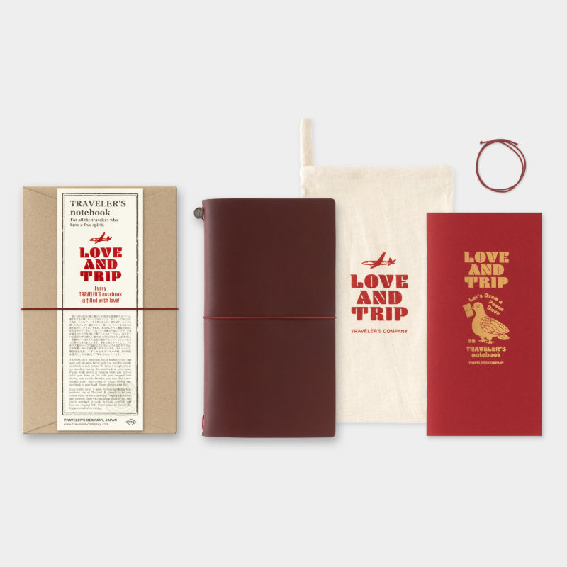 AUGUST DELIVERY PRE ORDER: Ltd. Edition Traveler's Notebook LOVE AND TRIP - Regular