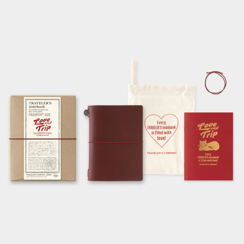 AUGUST DELIVERY PRE ORDER: Ltd. Edition Traveler's Notebook LOVE AND TRIP - NEW COLOR! - Passport