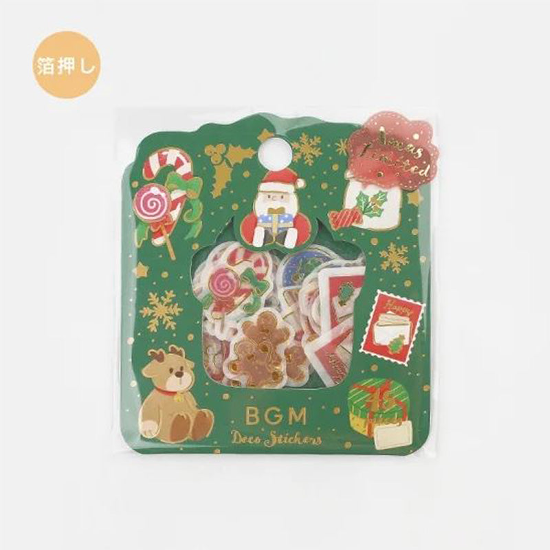 BGM Christmas Sticker Flakes - Green Pkg