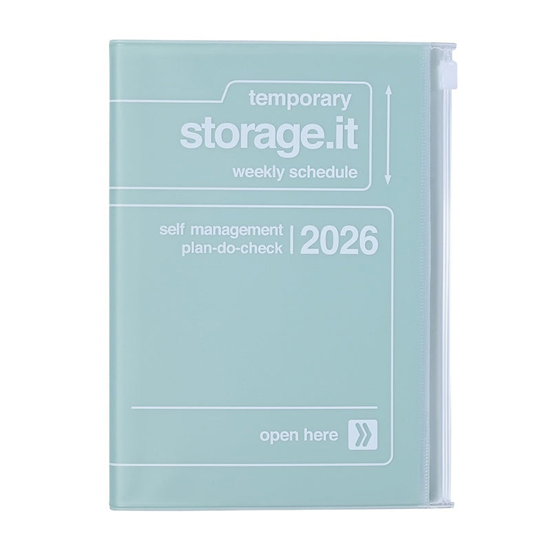 2026 Mark's Storage.it Weekly + Memo B6 Planner (December start) - Mint