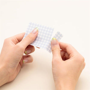 Maste Writeable Perforated Washi Tape Sheet - Line Blue