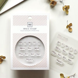 MU Print Icon Stamp Set - 2002 Days of the Week