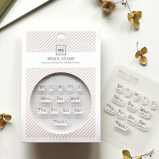 MU Print Icon Stamp Set - 2002 Days of the Week