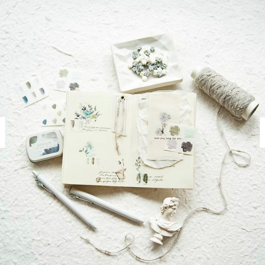 MU Mini Tin Palette Stickers 06 - BMTPS-06 Watercolor Blue