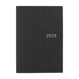 2026 Hobonichi A6 HON: Paper Series - Black Gingham