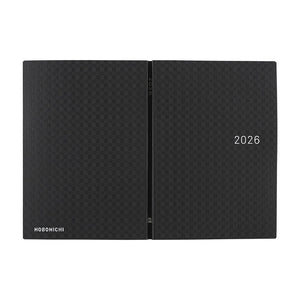 2026 Hobonichi A6 HON: Paper Series - Black Gingham